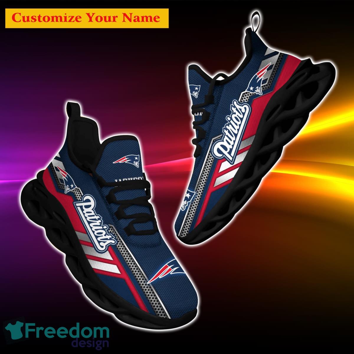 New England Patriots Personalized Max Soul Shoes Impressive Gift For Men  And Women Fans - YesItCustom