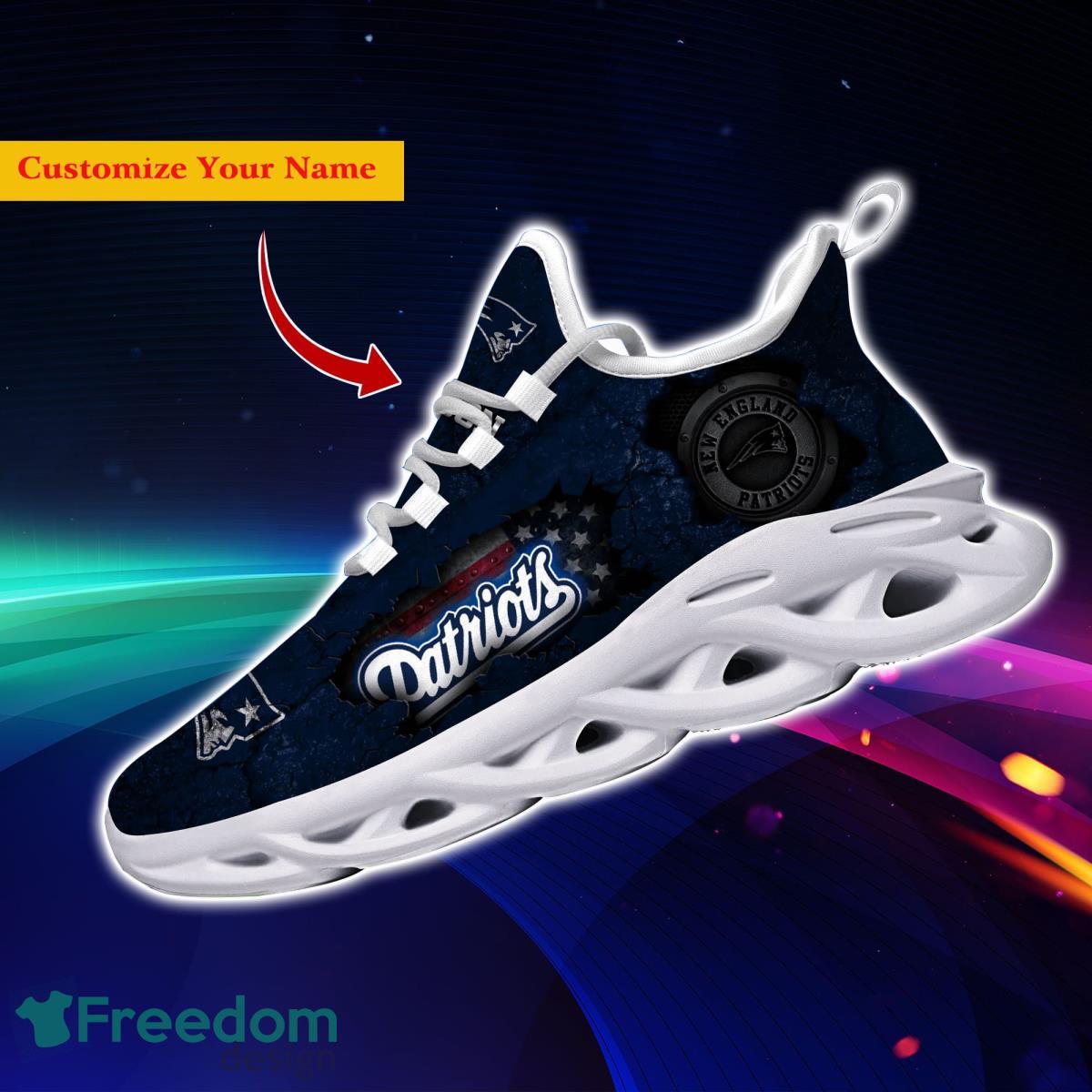 New England Patriots NFL Custom Name Max Soul Shoes Great Gift For Men Women Fans Product Photo 2