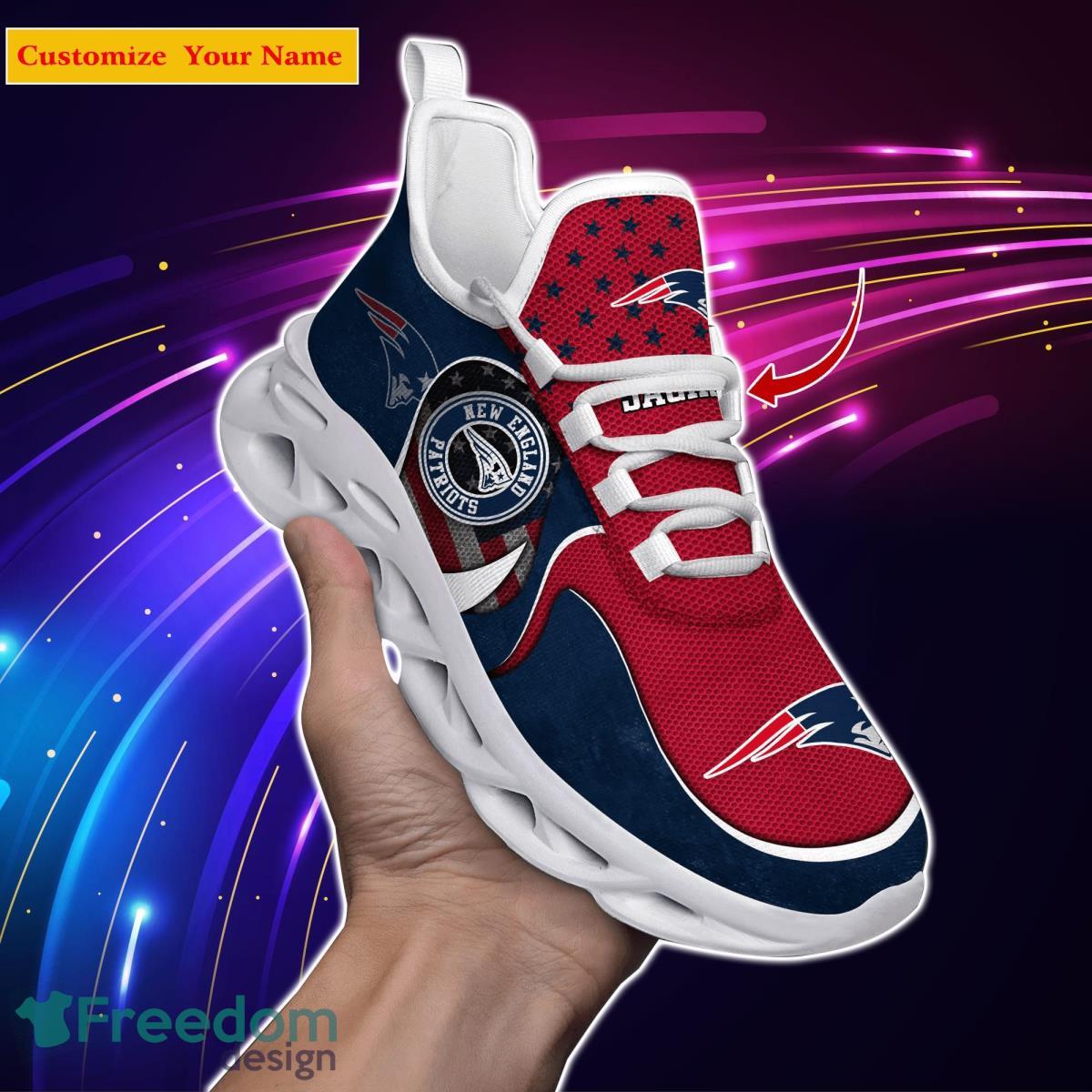 New England Patriots NFL Custom Name Max Soul Shoes Special Gift For Men Women Fans Product Photo 1