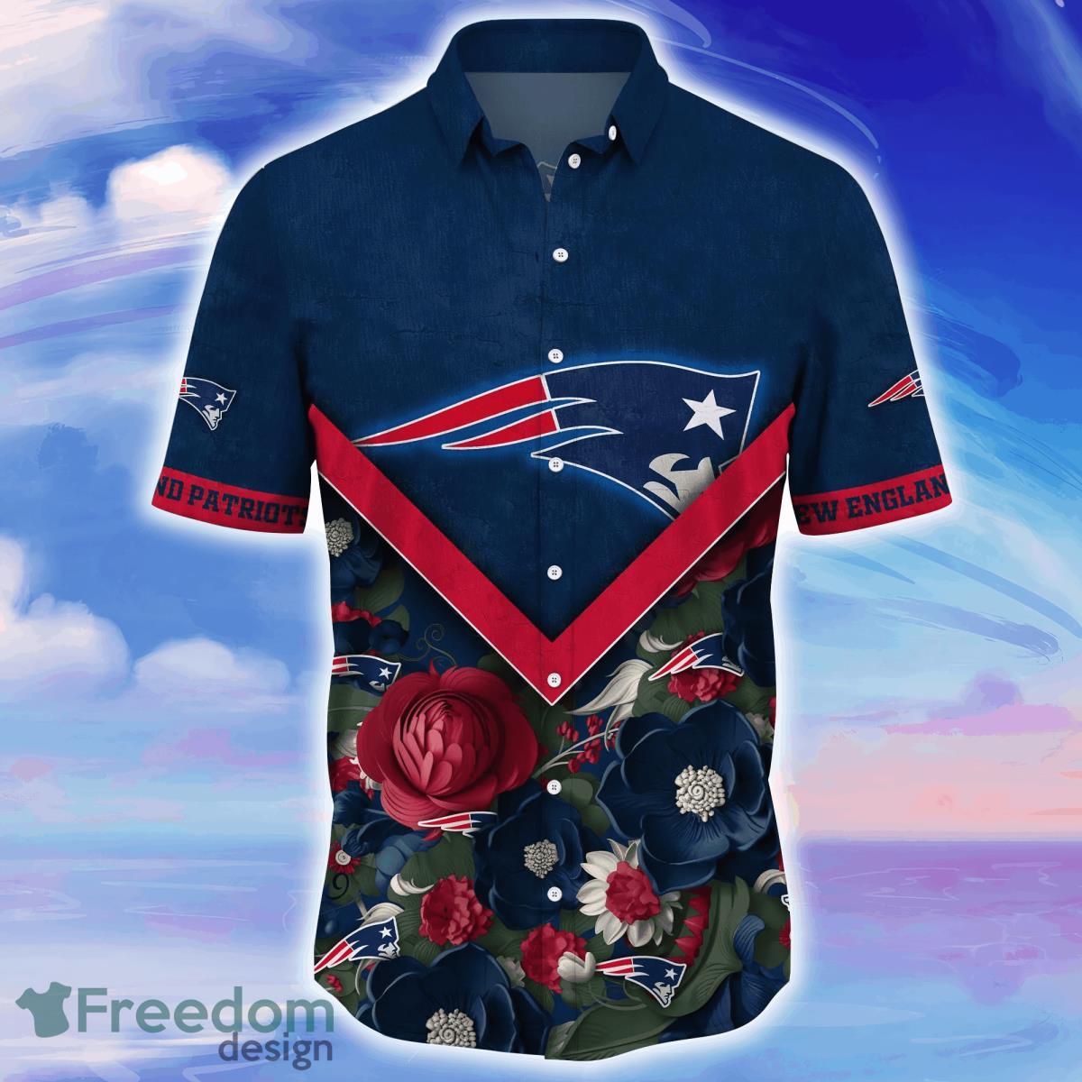 New England Patriots NFL Flower Hawaiian Shirt Gift For Men Women