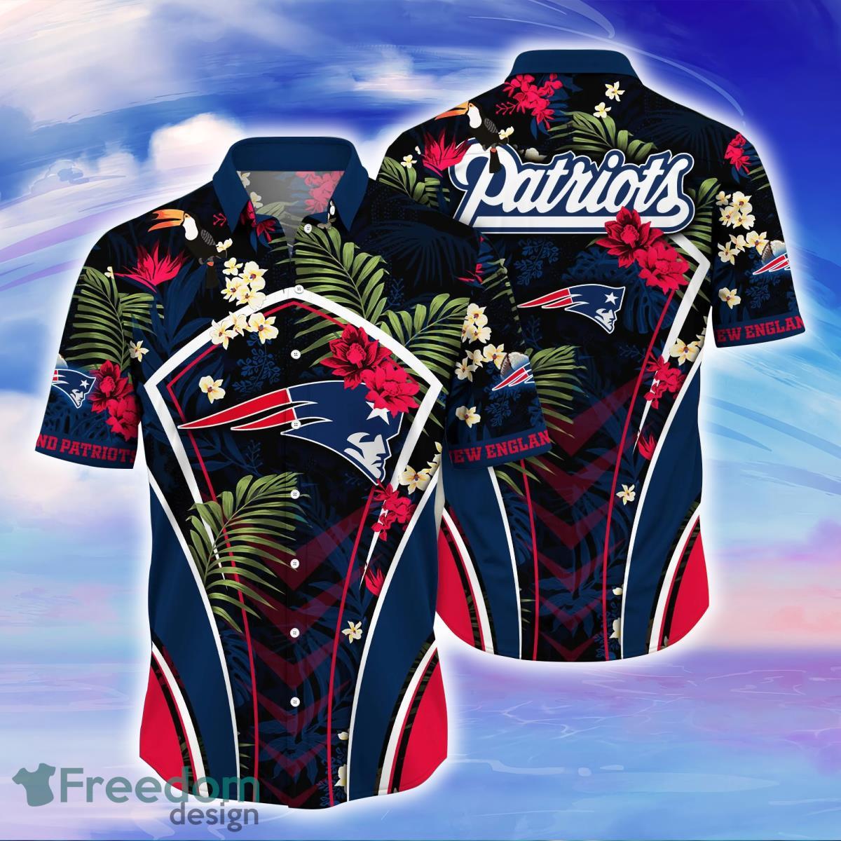 New England Patriots NFL Flower Hawaiian Shirt Gift For Men Women Fans -  Freedomdesign