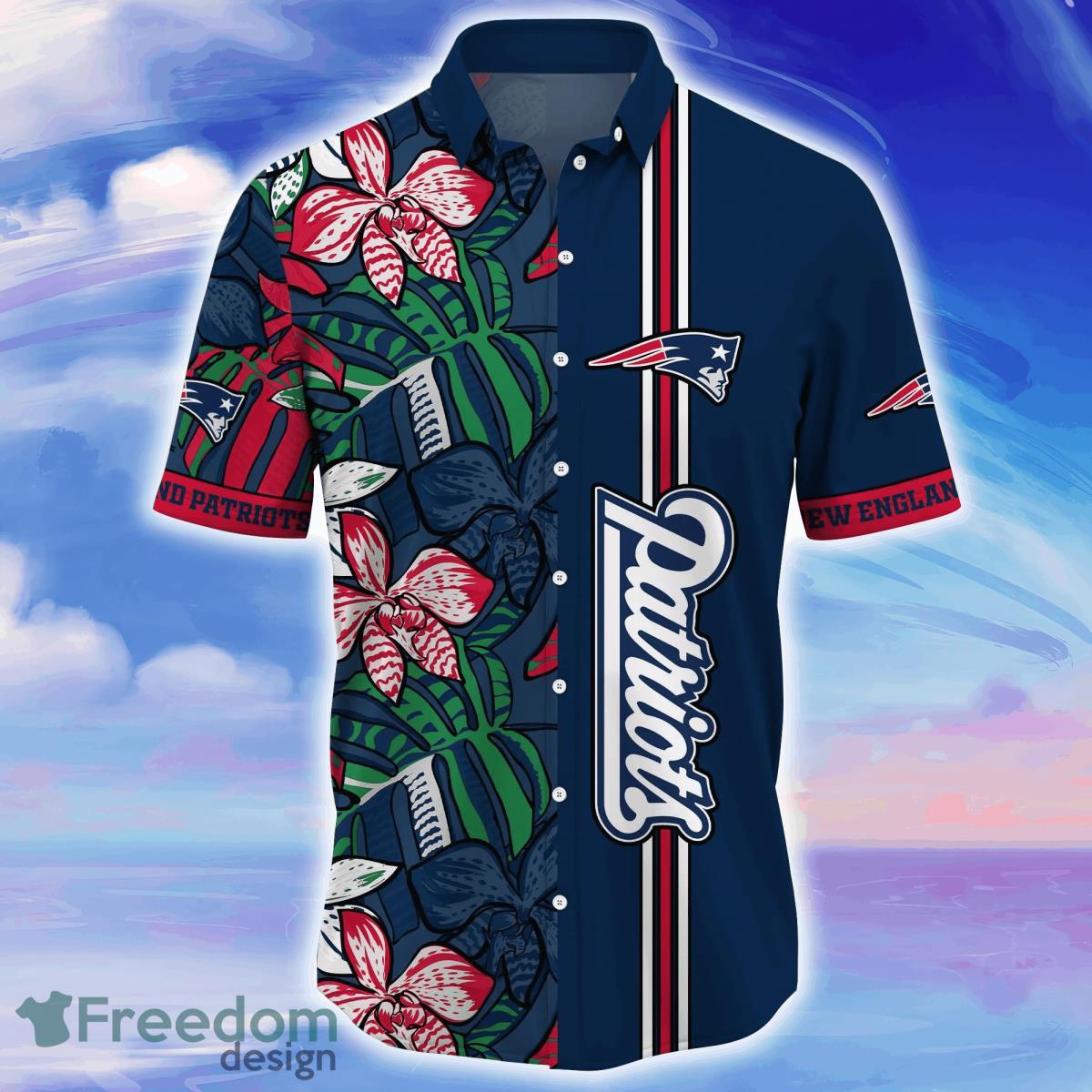 New England Patriots NFL Flower Hawaiian Shirt Unique Gift For Fans Product Photo 2