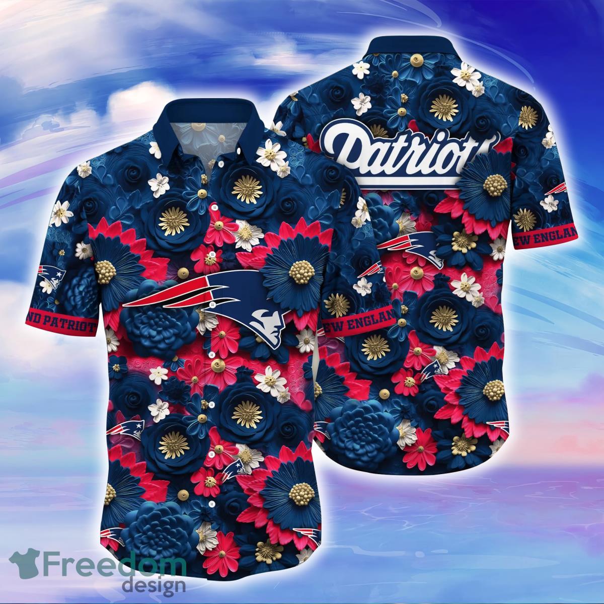 New England Patriots NFL Custom Name Hawaiian Shirt For Men Women Unique  Gift For Real Fans - Freedomdesign