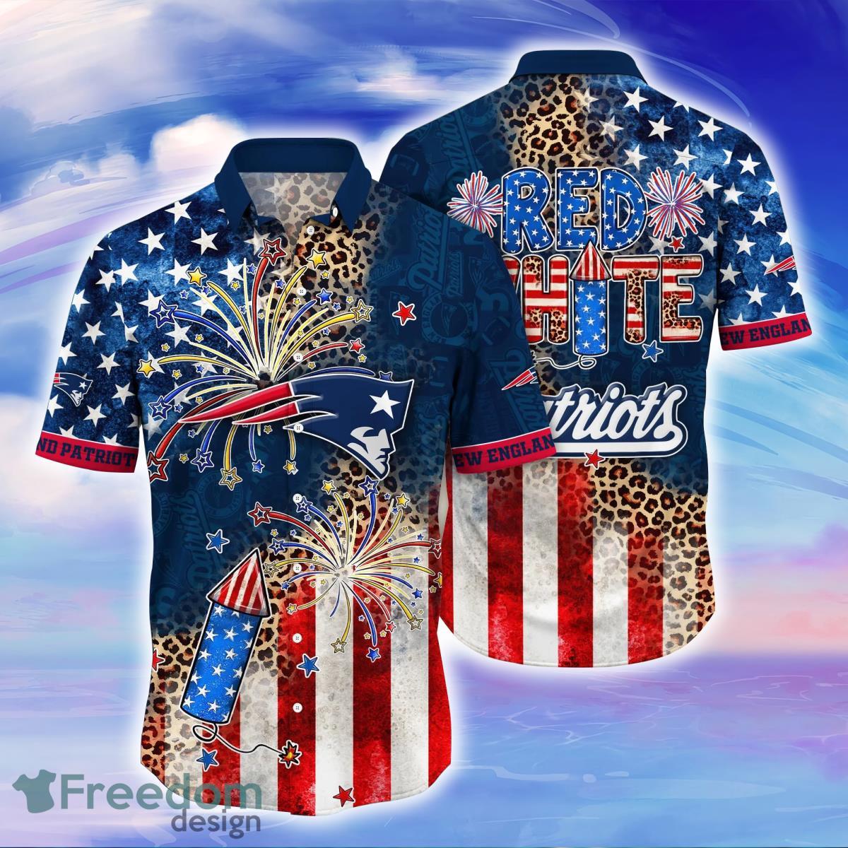 New England Patriots NFL Hawaiian Shirt Independence Day Shirt For Fans Product Photo 1