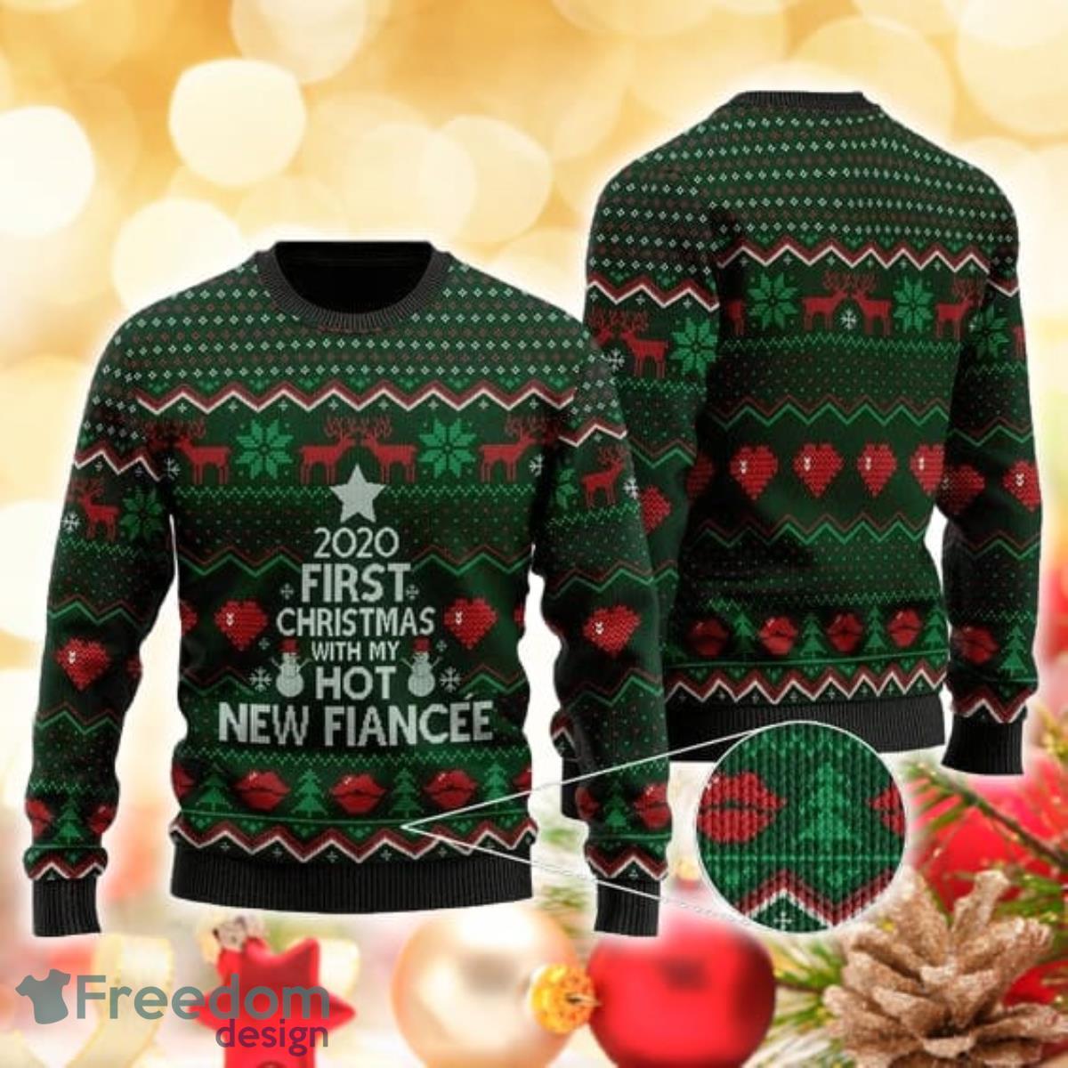 New Fiancee 3D Sweater Ugly Christmas Sweater For Men Women Product Photo 1