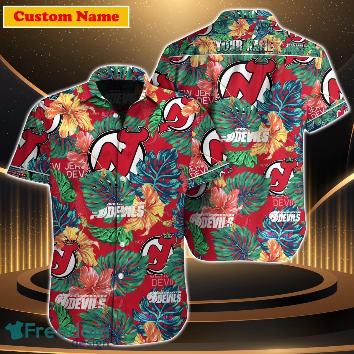 New Jersey Devils NHL Custom Name Hawaiian Shirt For Men Women Gift For Fan Product Photo 1