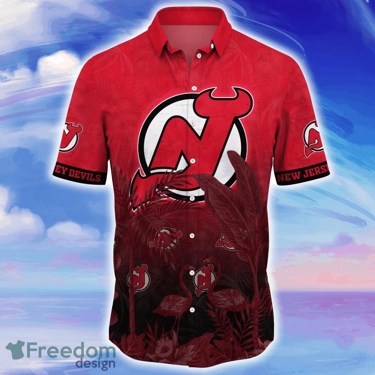 New Jersey Devils NHL Flower Hawaiian Shirt Best Gift For Fans Product Photo 2