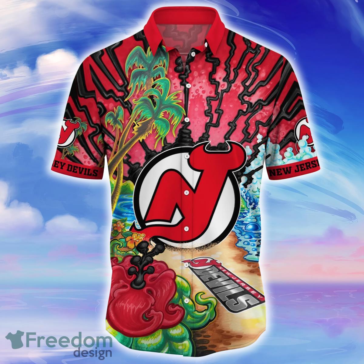 New Jersey Devils NHL Flower Hawaiian Shirt For Men Women Best Gift For Fans Product Photo 2