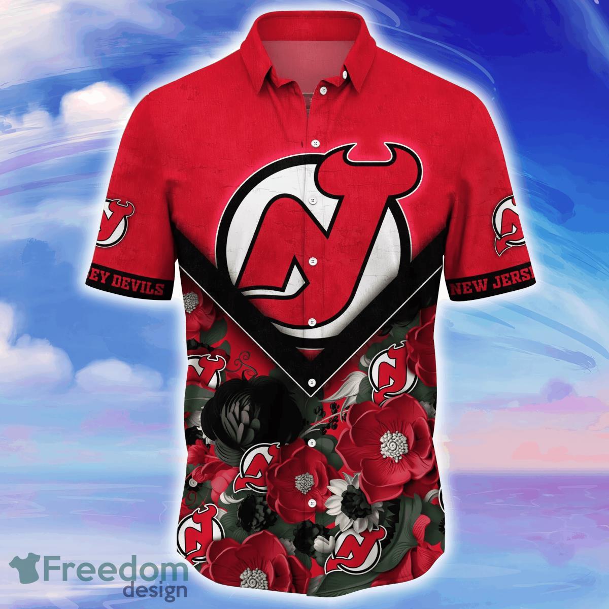 New Jersey Devils NHL Flower Hawaiian Shirt For Men Women Best Gift For Real Fans Product Photo 2