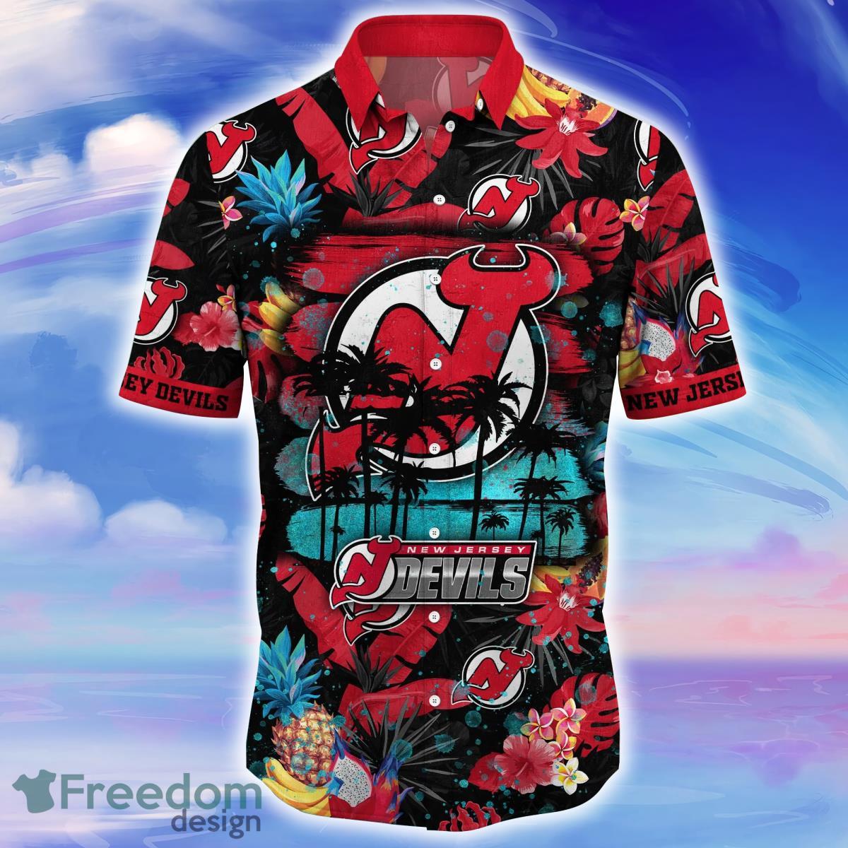 New Jersey Devils NHL Flower Hawaiian Shirt For Men Women Great Gift For Fans Product Photo 2