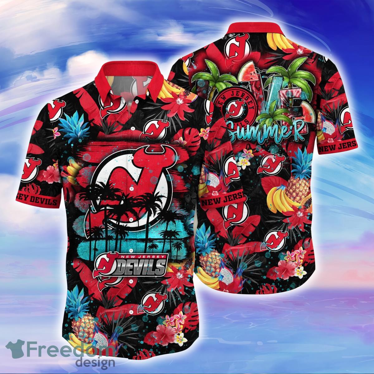 NHL New Jersey Devils Design Logo 6 Hawaiian Shirt For Men And