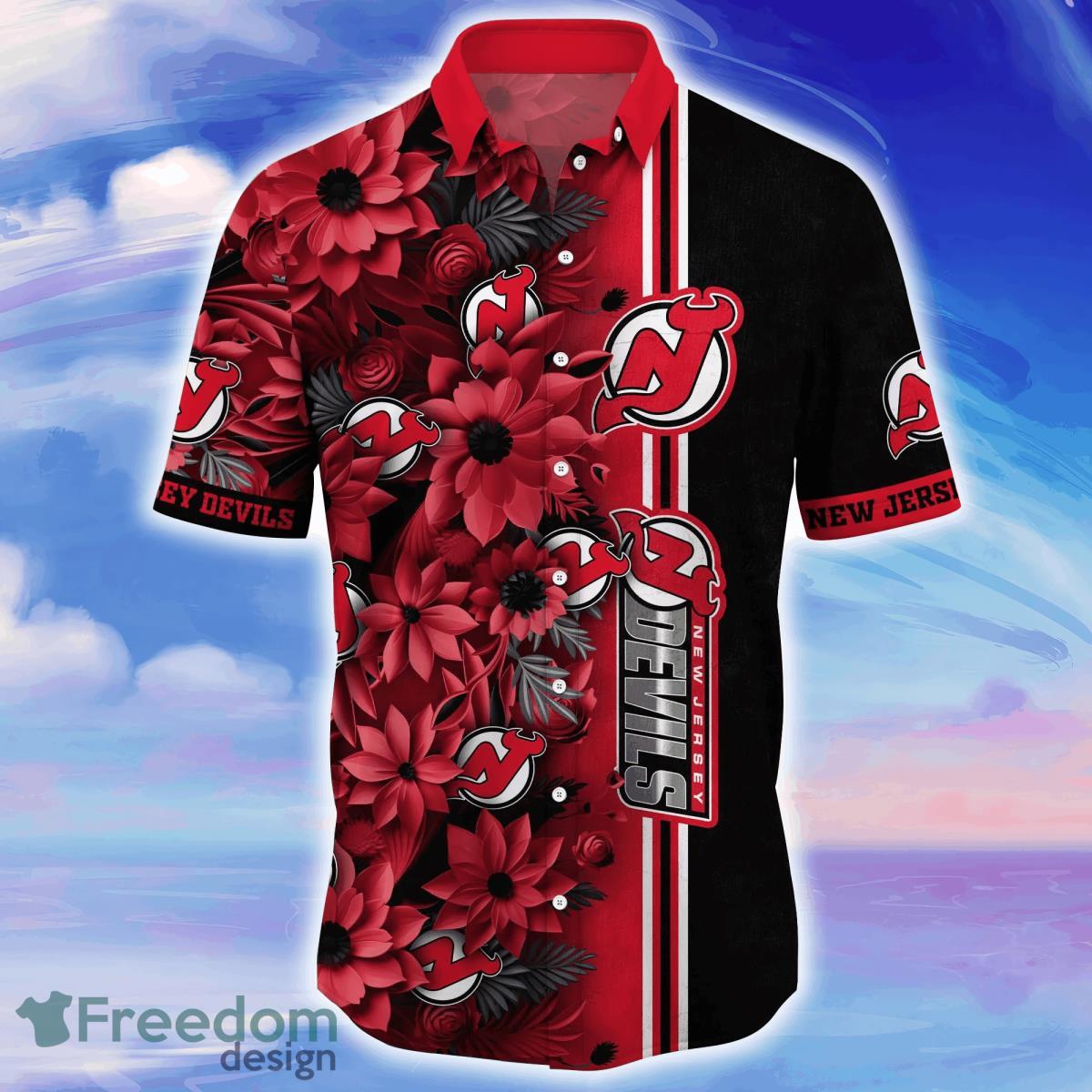 New Jersey Devils NHL Flower Hawaiian Shirt For Men Women Great Gift For Real Fans Product Photo 2