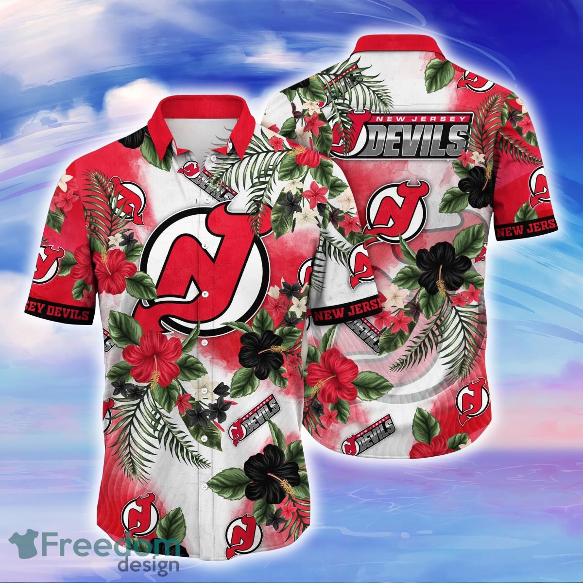 New Jersey Devils NHL Flower Hawaiian Shirt For Men Women Impressive Gift  For Fans - Freedomdesign