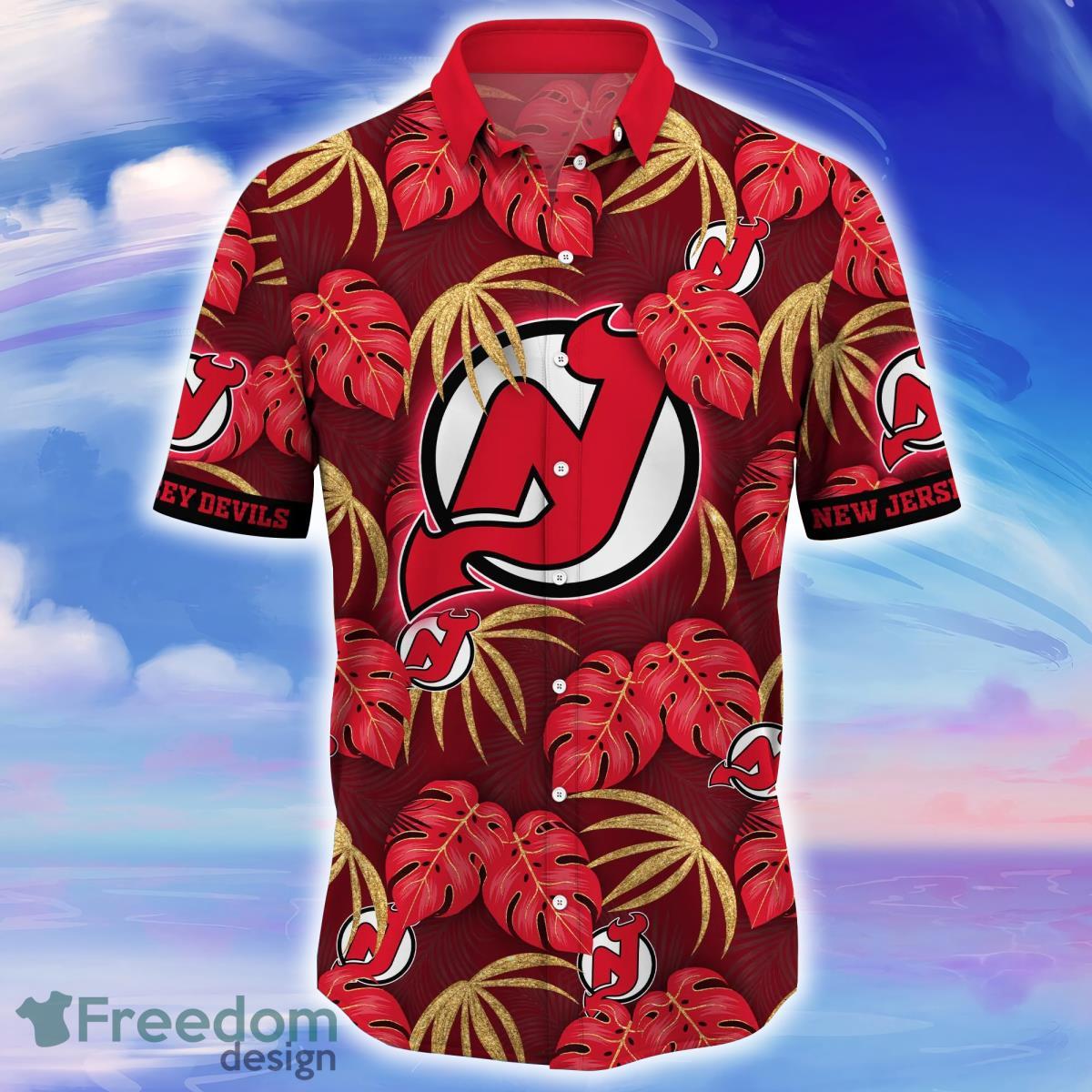 New Jersey Devils NHL Flower Hawaiian Shirt Impressive Gift For Fans Product Photo 2