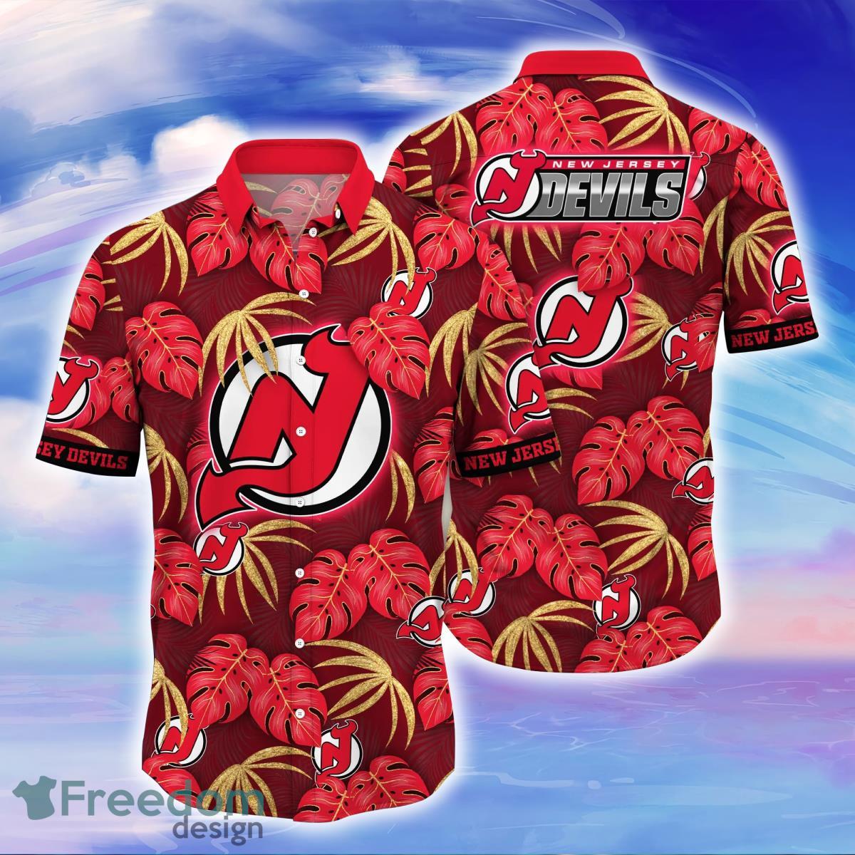 New Jersey Devils NHL Hawaiian Shirt For Men Women Fans - Freedomdesign