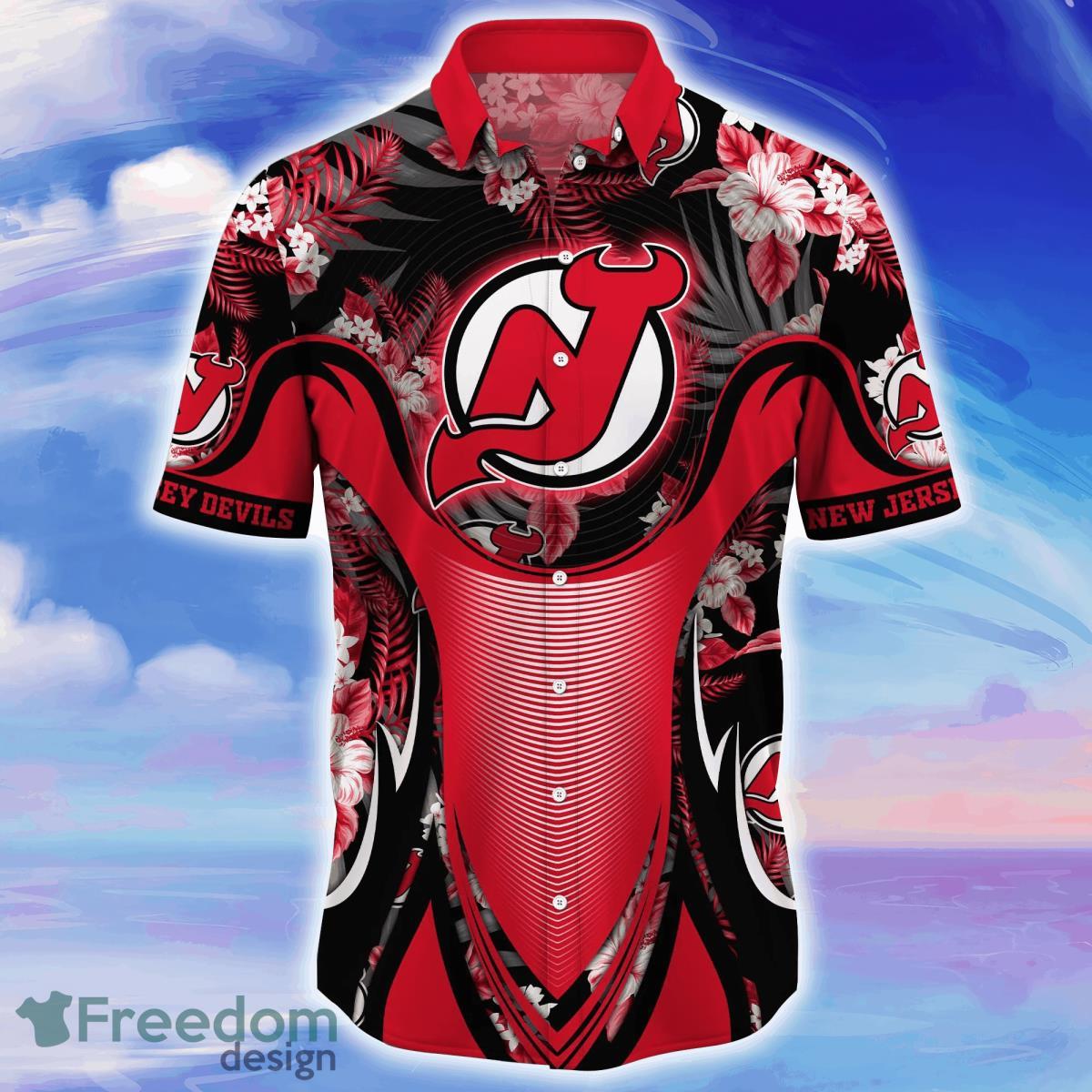 New Jersey Devils NHL Flower Hawaiian Shirt Impressive Gift For Men Women Fans Product Photo 2