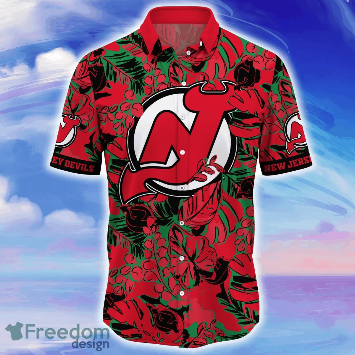 New Jersey Devils NHL Flower Hawaiian Shirt Special Gift For Fans Product Photo 2