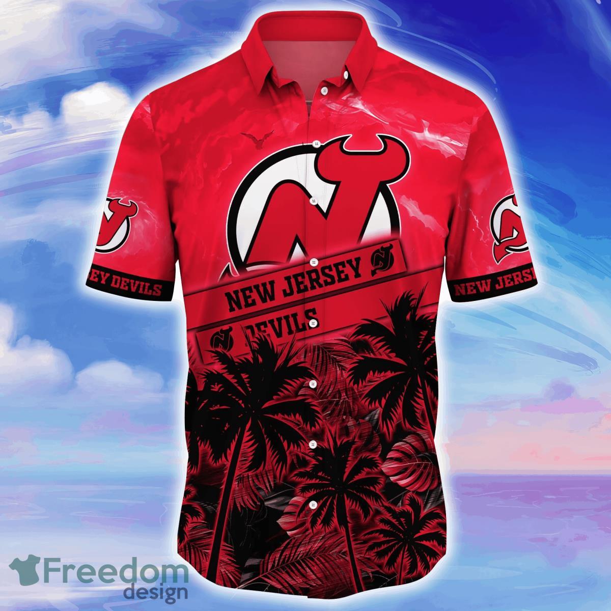 New Jersey Devils NHL Flower Hawaiian Shirt Style Gift For Fans Product Photo 2