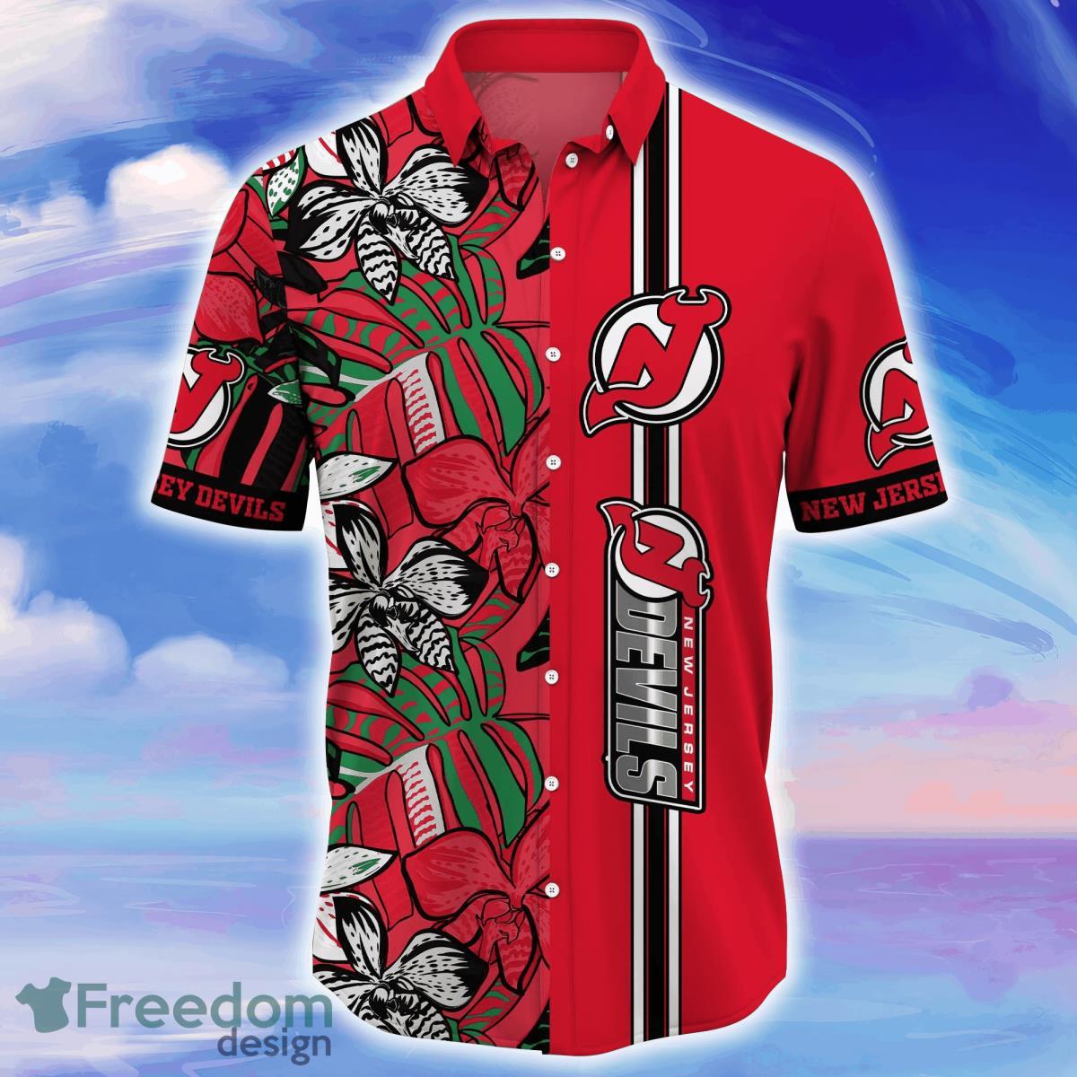 New Jersey Devils NHL Flower Hawaiian Shirt Unique Gift For Fans Product Photo 2