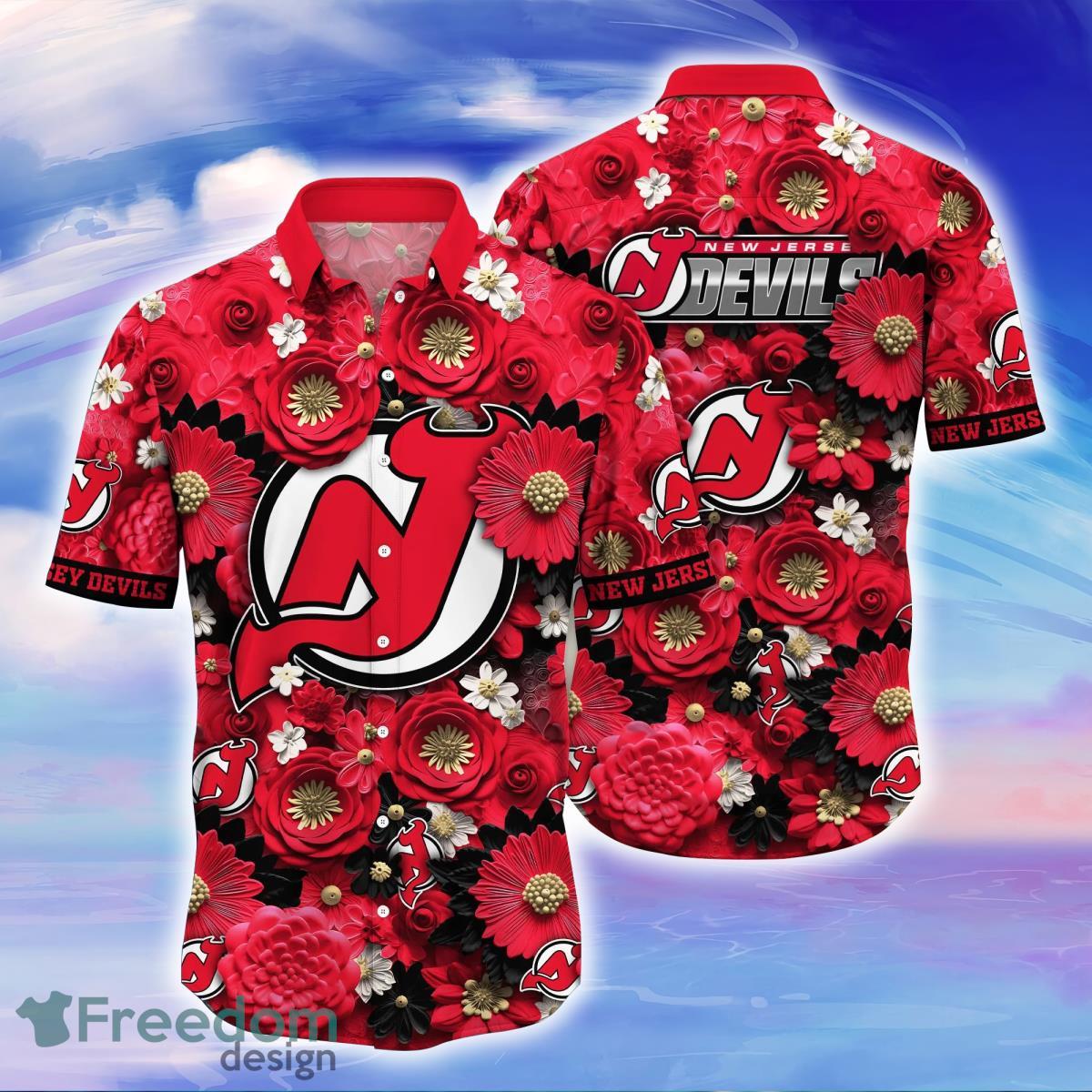 New Jersey Devils NHL Hawaiian Shirt For Men And Women Fans Product Photo 1