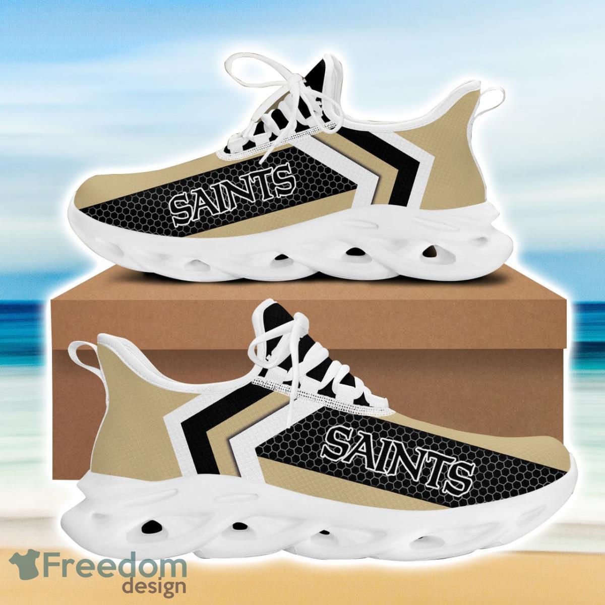 New Orleans Football Saints Max Soul Sneakers Running Sport Shoes Custom Name Product Photo 2