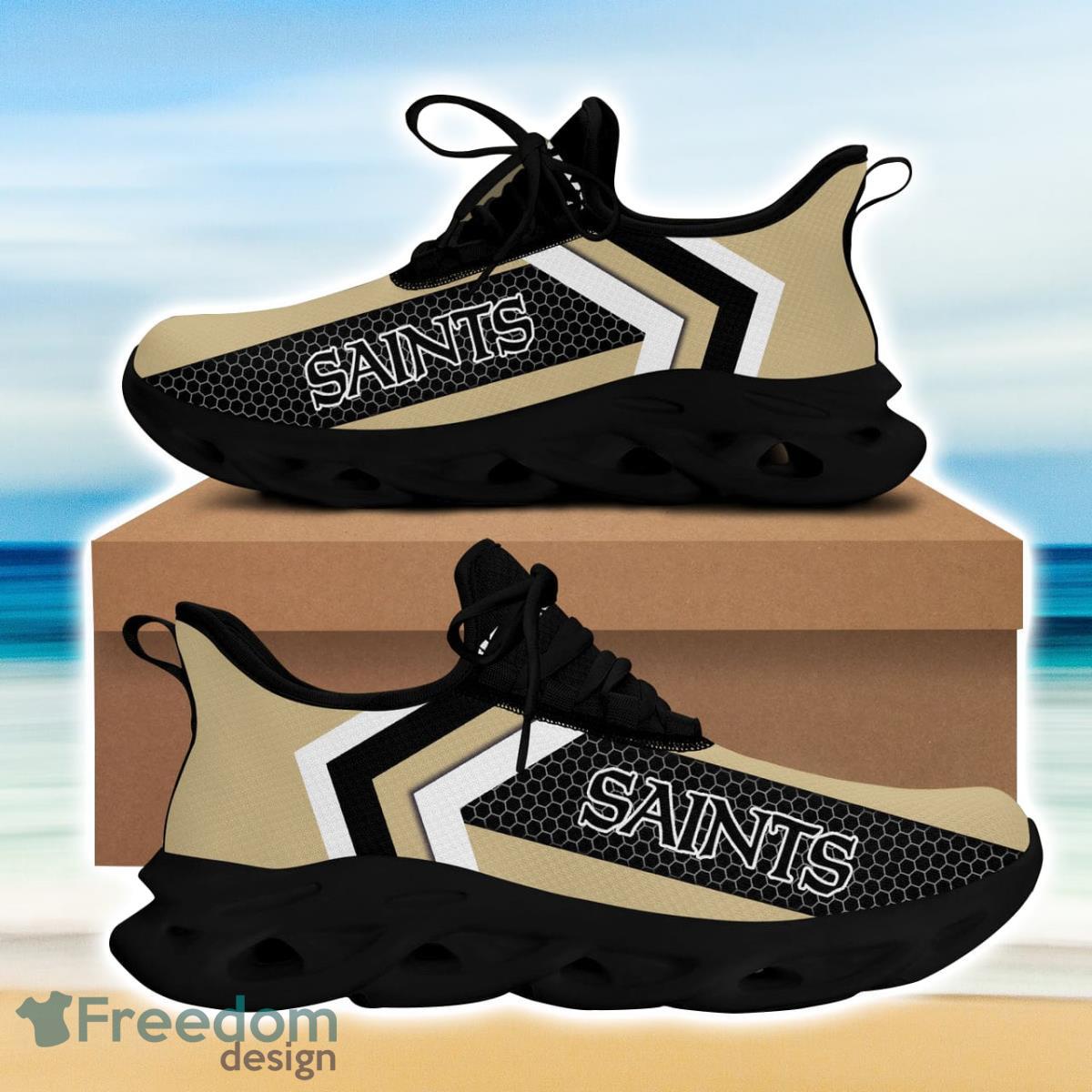 New Orleans Football Saints Max Soul Sneakers Running Sport Shoes Custom Name Product Photo 1