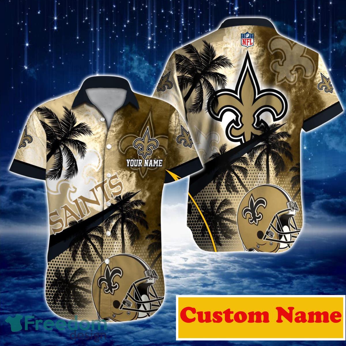 NFL New Orleans Saints Hawaiian Shirt Black - Ingenious Gifts Your