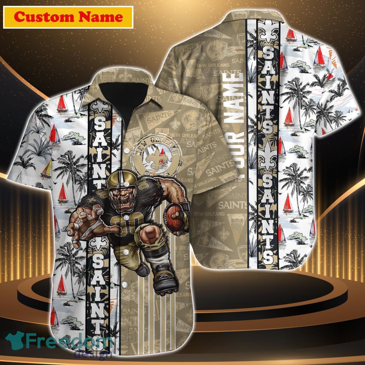 New Orleans Saints NFL Custom Name Hawaiian Shirt For Men Women Impressive Gift For Fan Product Photo 1