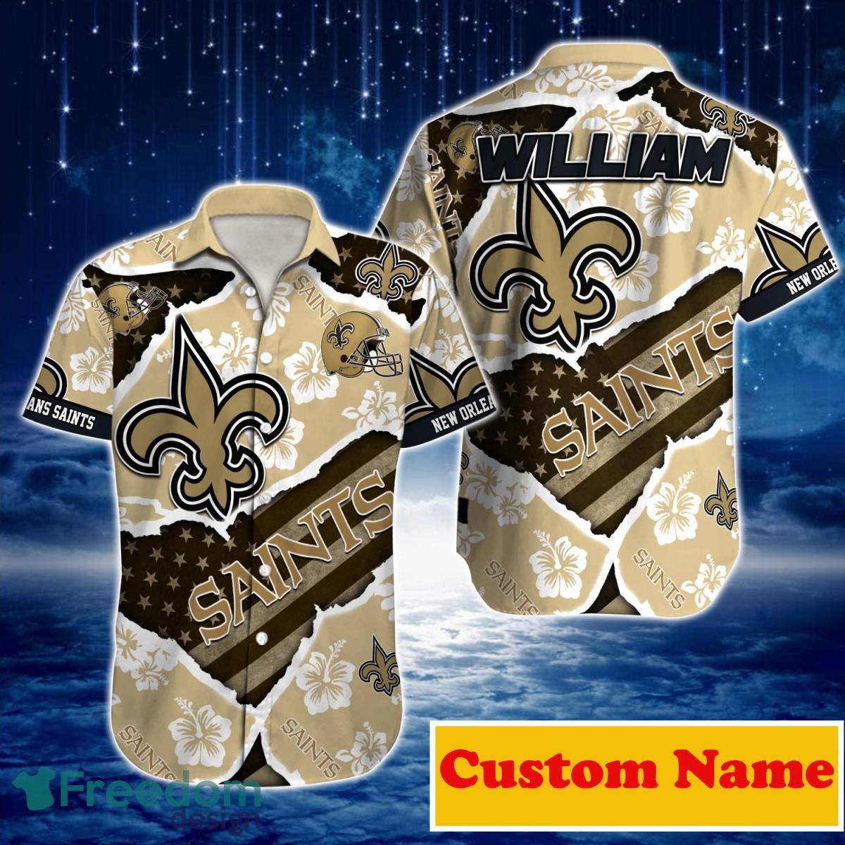 New Orleans Saints NFL Custom Name Hawaiian Shirt For Men Women Unique Gift  For Real Fans - Freedomdesign