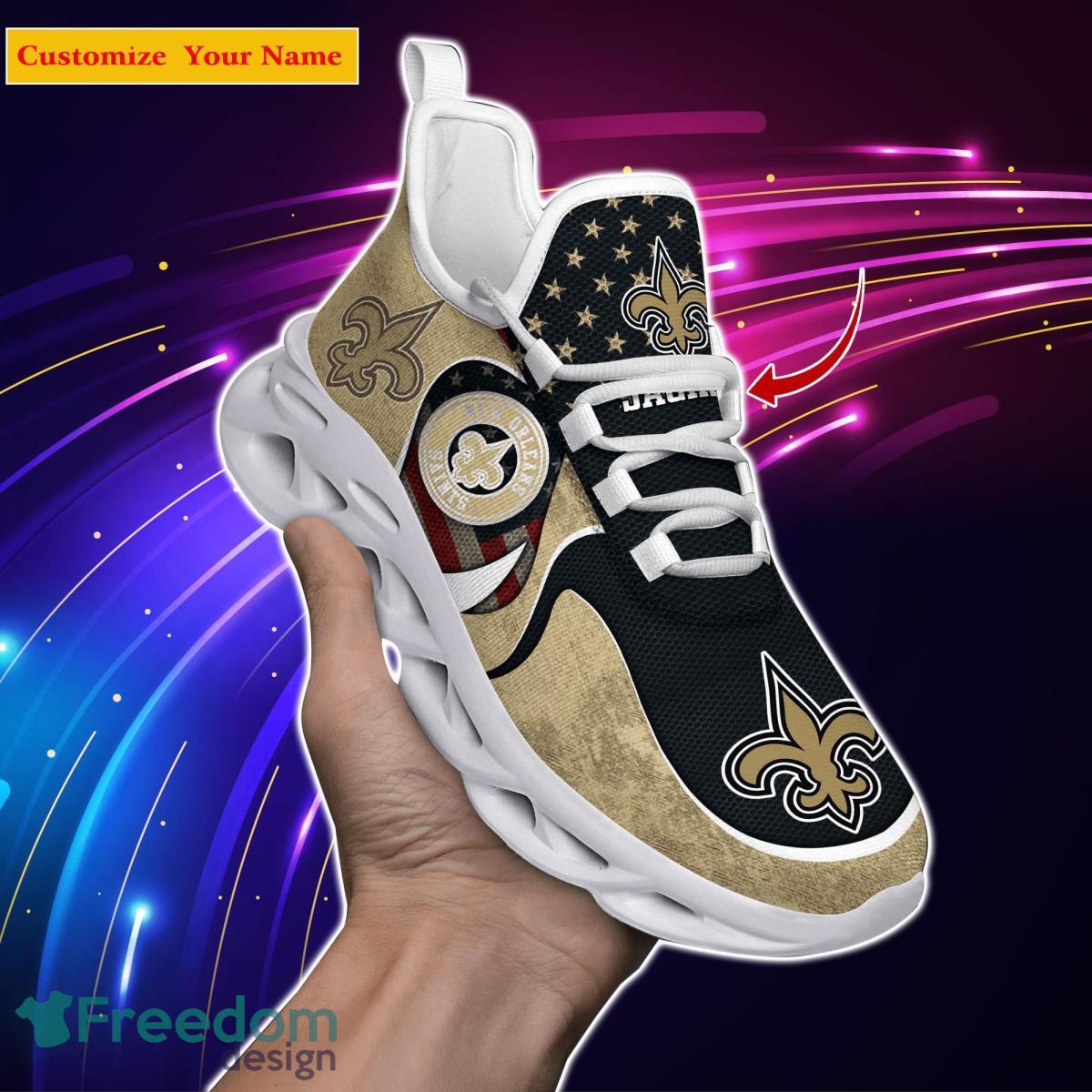 New Orleans Saints Custom Personalized Max Soul Sneakers Running Sport –  FAMILY GIFTS