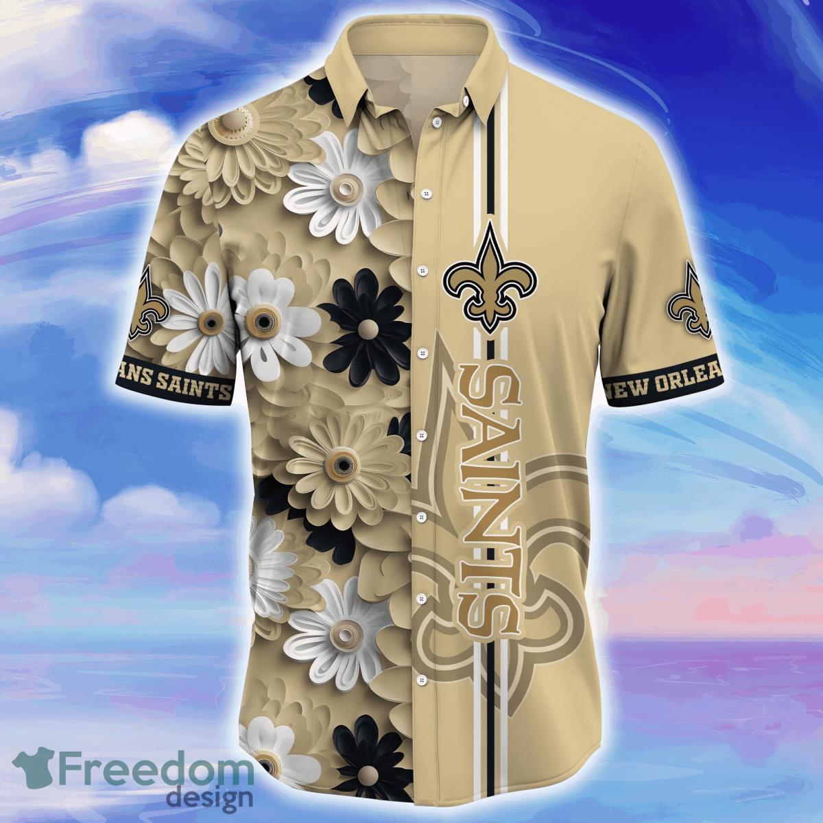 New Orleans Saints NFL Flower Hawaiian Shirt For Men Women Impressive Gift  For Fans - Freedomdesign