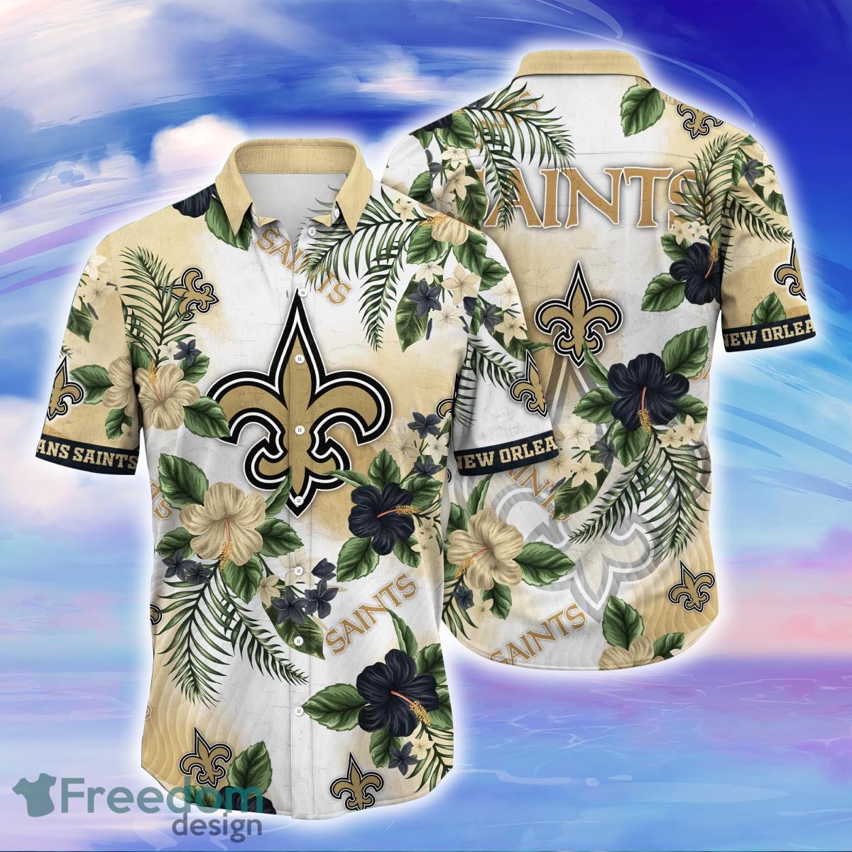 New Orleans Saints NFL Flower Hawaiian Shirt For Men Women Style
