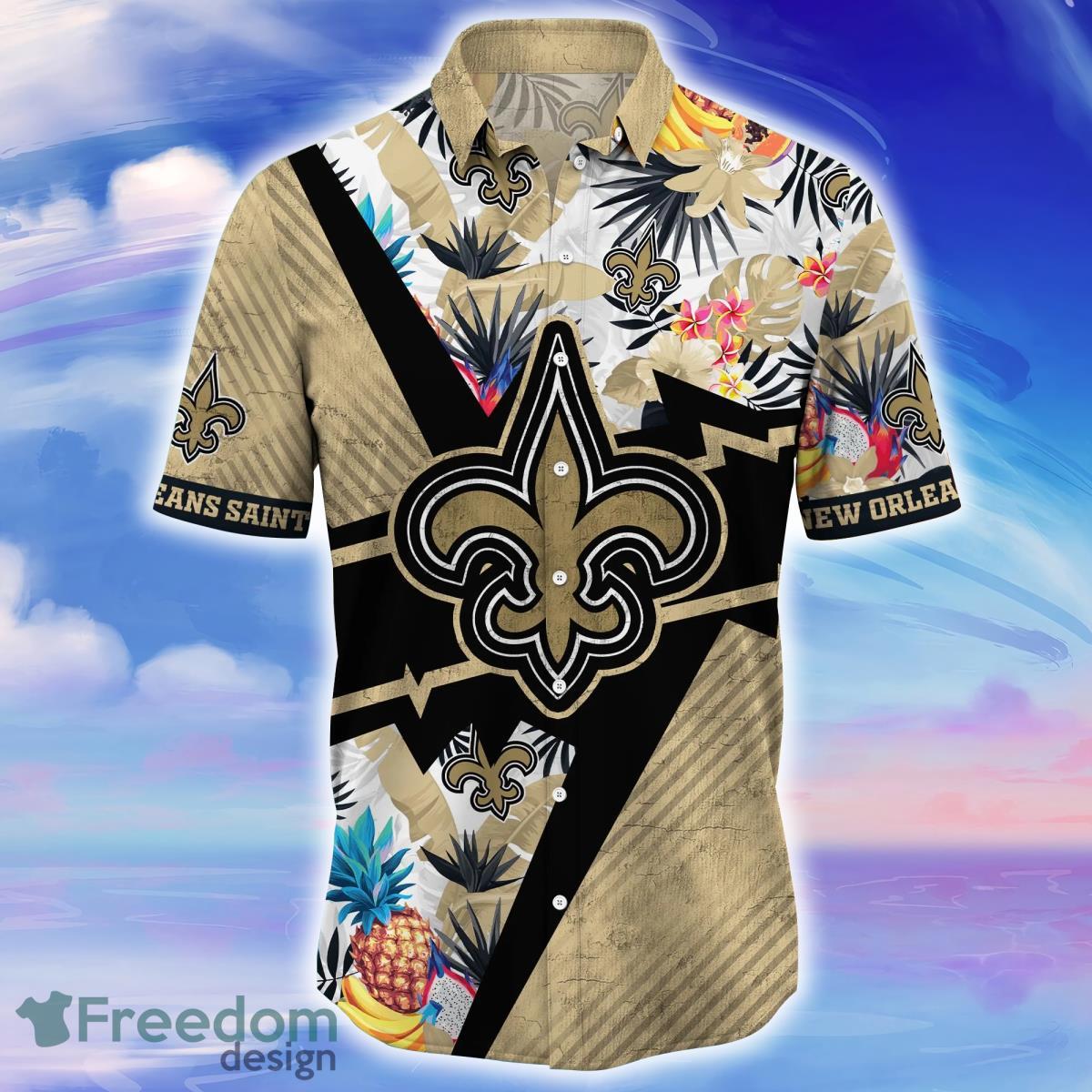 New Orleans Saints NFL Custom Name Hawaiian Shirt Style Gift For Men Women  Fans - Freedomdesign