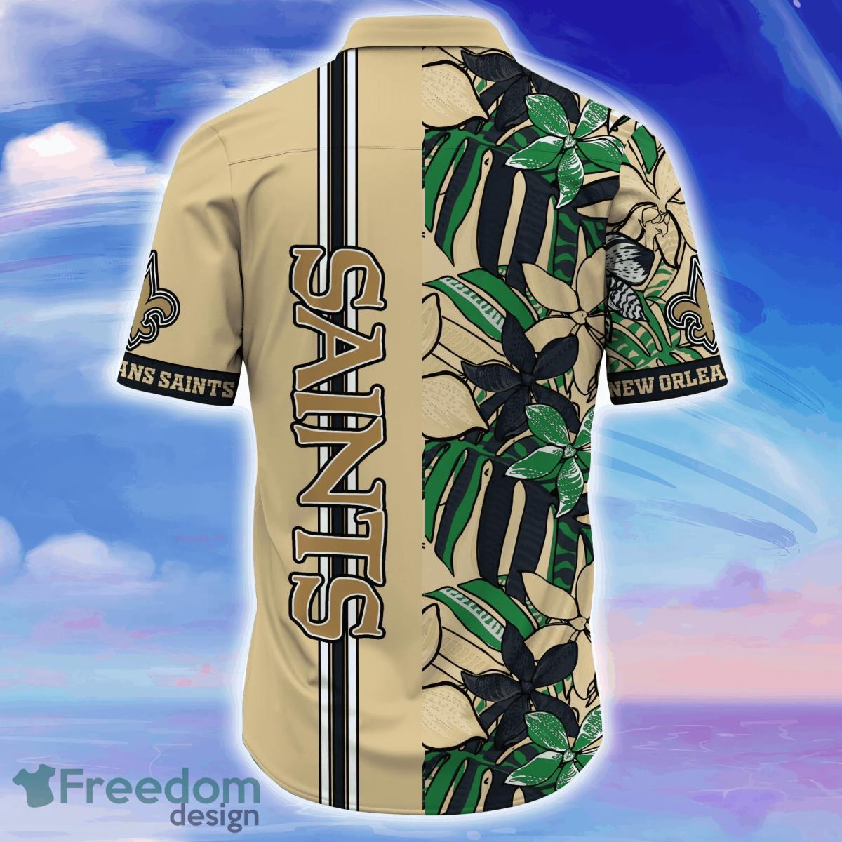 New Orleans Saints NFL Flower Hawaiian Shirt Unique Gift For Men Women Fans  - Freedomdesign