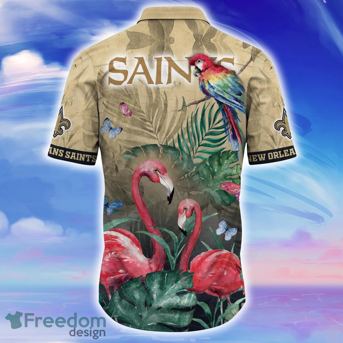 New Orleans Saints NFL Custom Name Hawaiian Shirt Special Gift For Men Women  - Freedomdesign