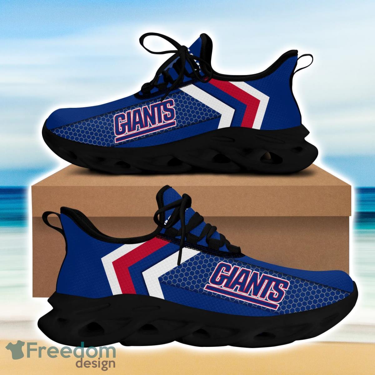 New York Football Giants Max Soul Sneakers Running Sport Shoes Custom Name Product Photo 1