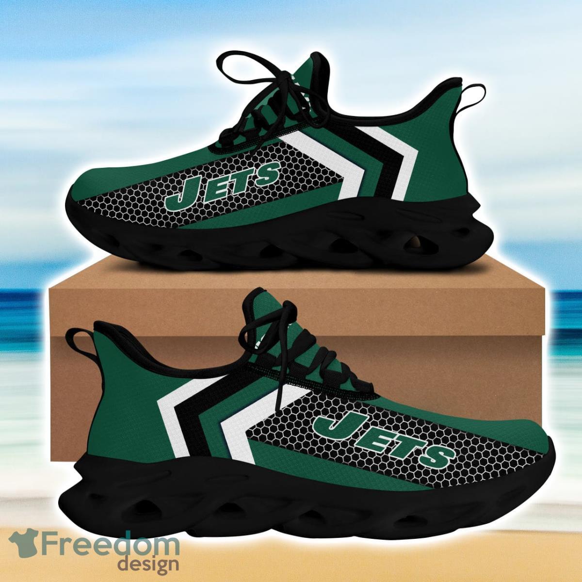 New York Football Jets Max Soul Sneakers Running Sport Shoes Custom Name Product Photo 1