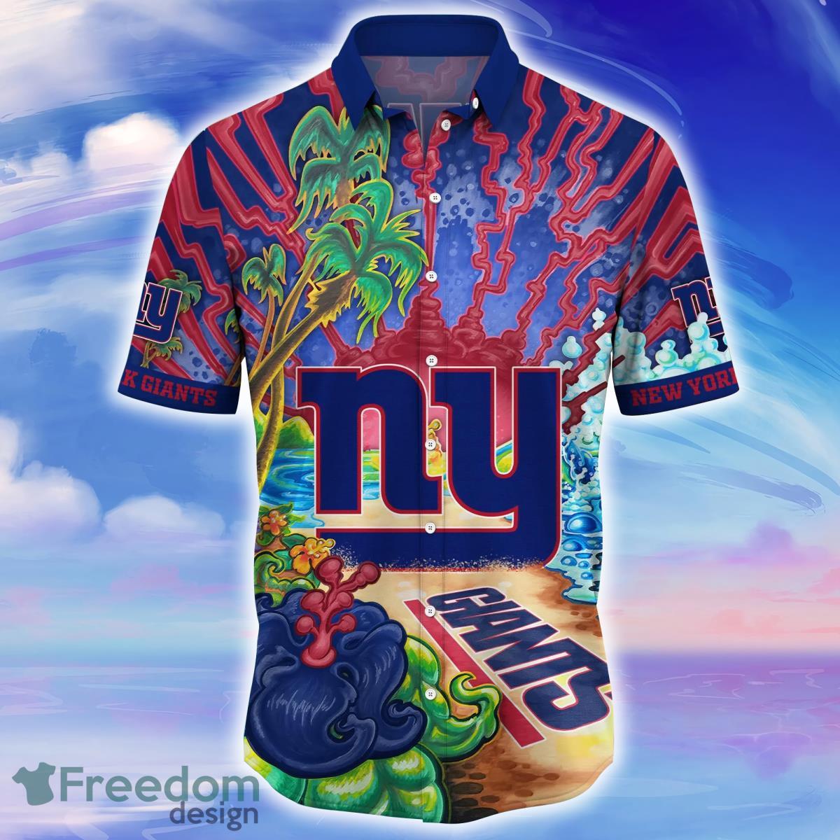 New York Giants NFL Aloha Hawaiian Shirt For Big Fans - Freedomdesign