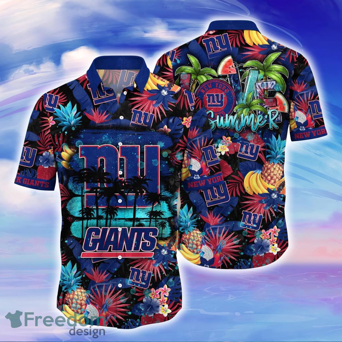 New York Giants NFL Flower Hawaiian Shirt Gift For Men Women Fans