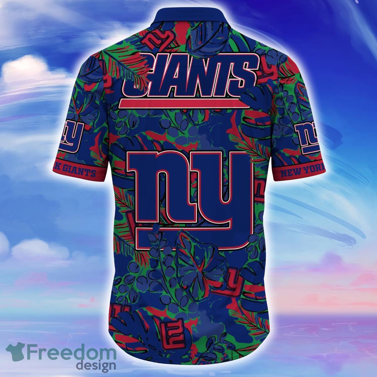 New York Giants NFL Hawaiian shirt Custom Name Summer Gift - Freedomdesign