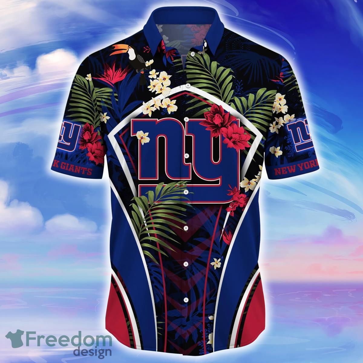 New York Giants NFL Flower Hawaiian Shirt Style Gift For Men Women