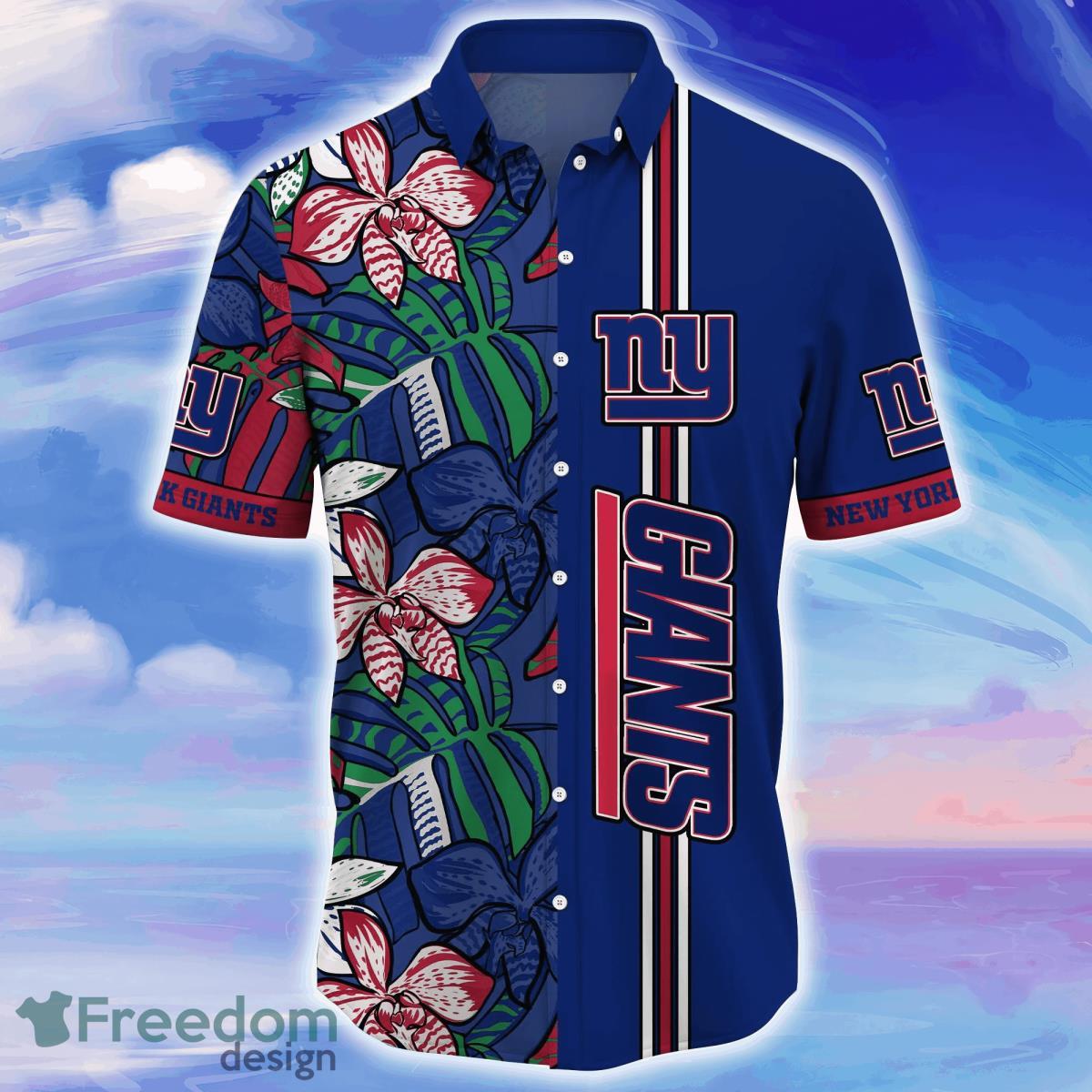 New York Giants NFL Flower Hawaiian Shirt Unique Gift For Fans Product Photo 2