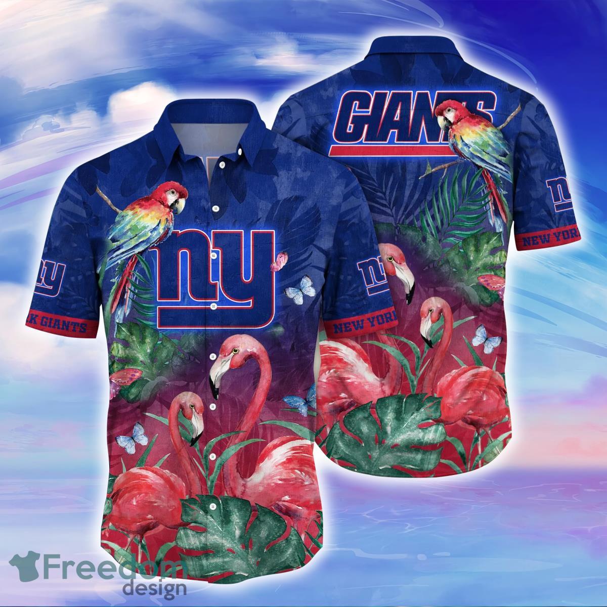 New York Giants NFL Flower Hawaiian Shirt Unique Gift For Men Women Fans Product Photo 1