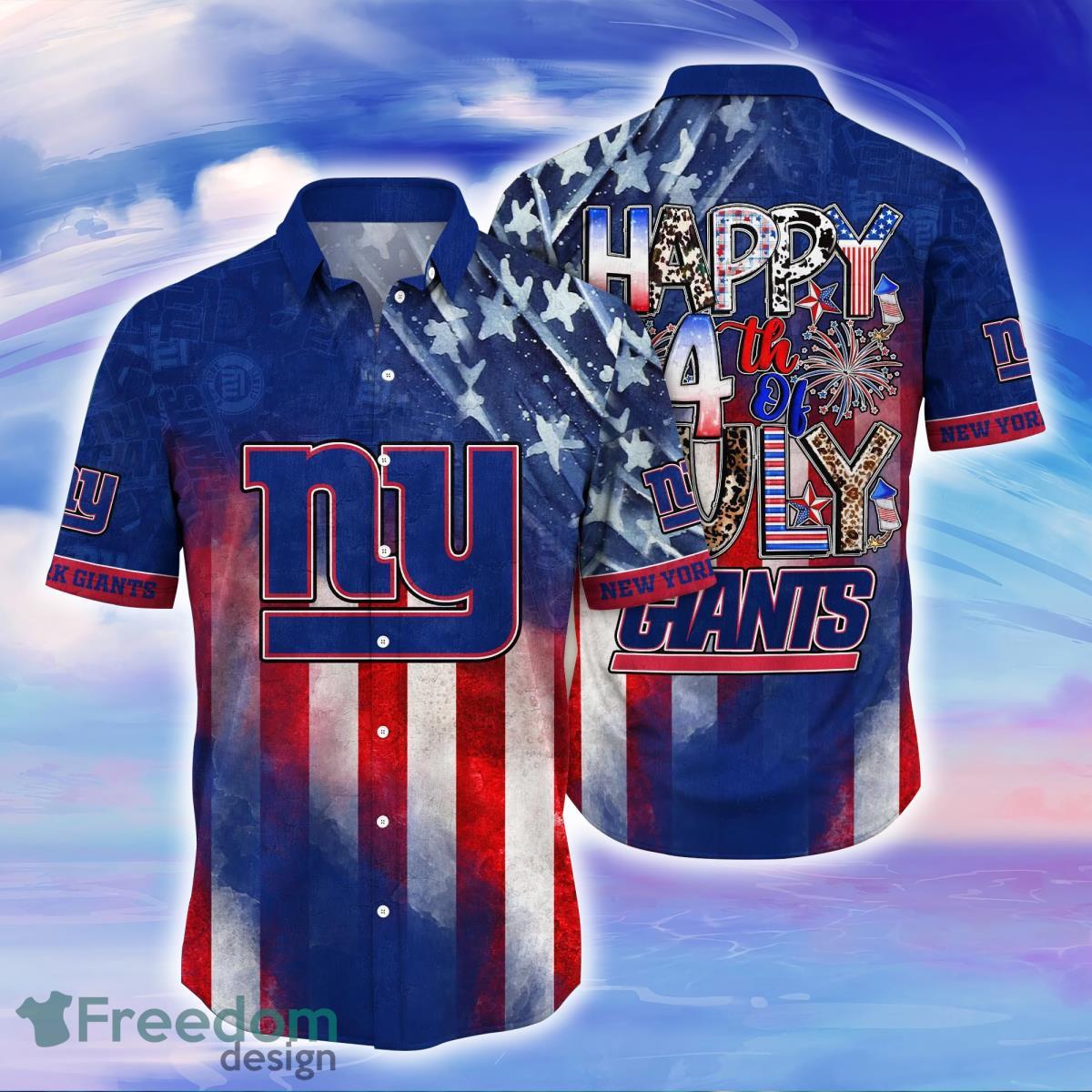 New York Giants NFL Custom Name Hawaiin Shirt Best Design For Men Women
