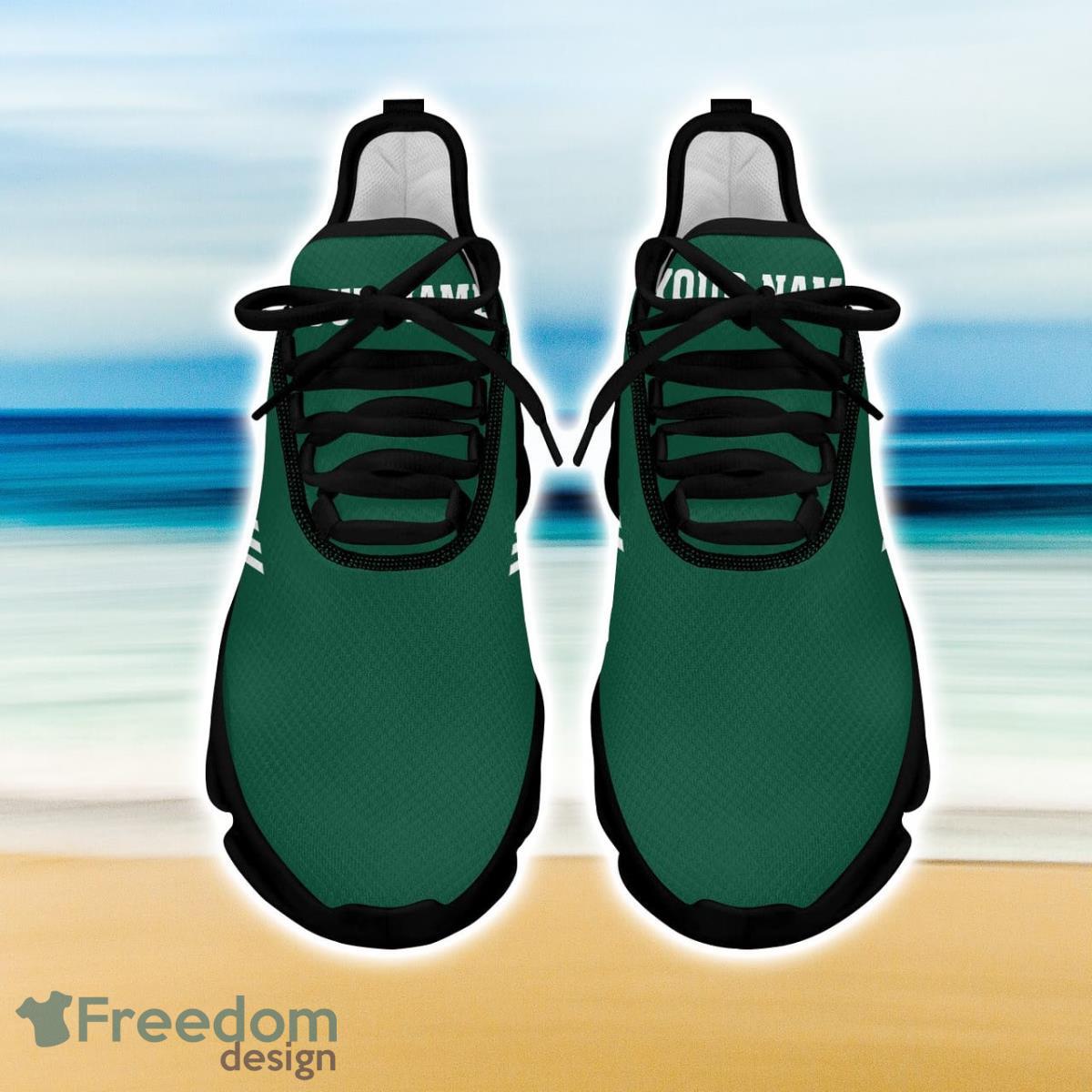 New York Green Jets Football Max Soul Sneakers Running Sport Shoes Custom Name Product Photo 2