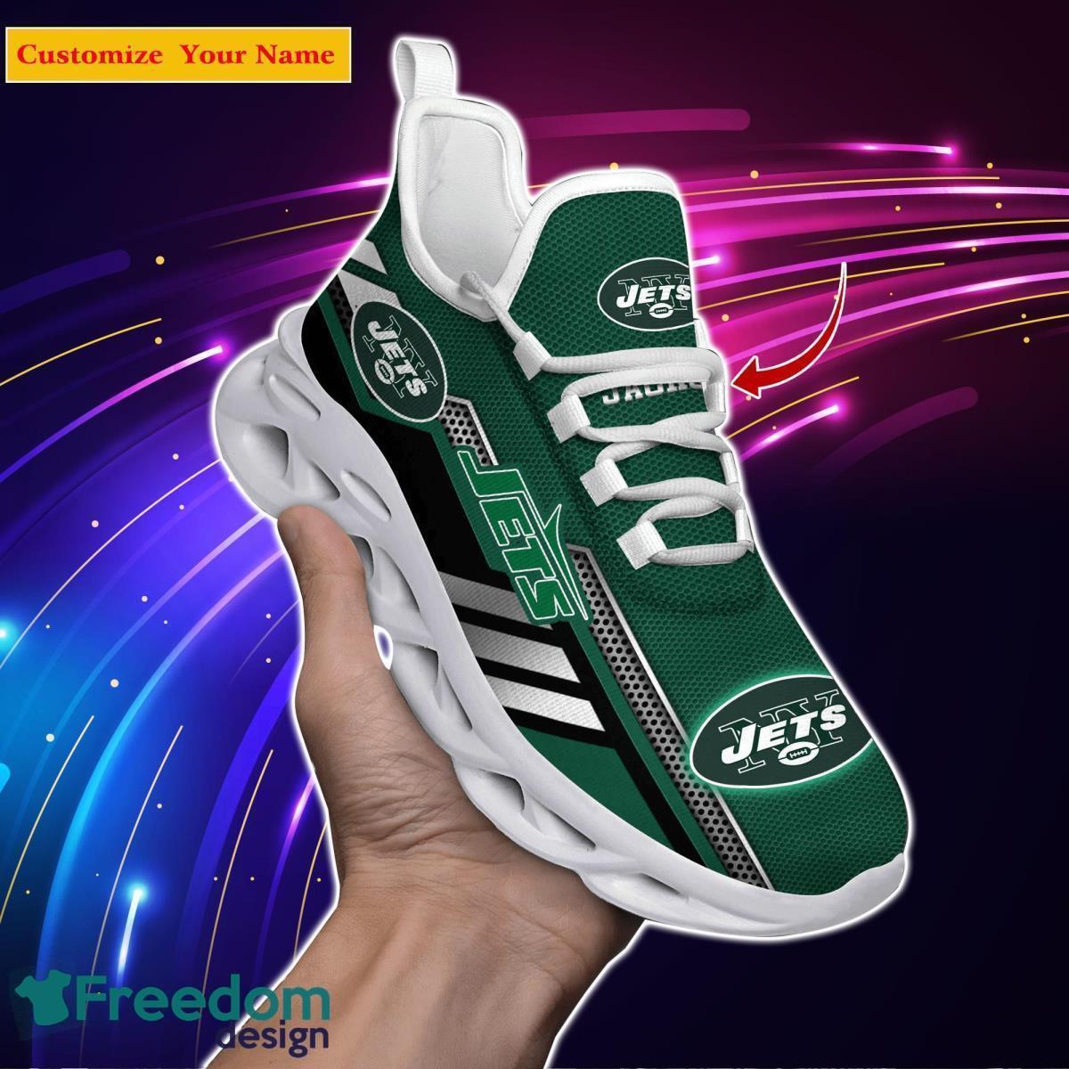 New York Jets NFL Custom Name Max Soul Shoes Bet Gift For Men Women Fans Product Photo 1