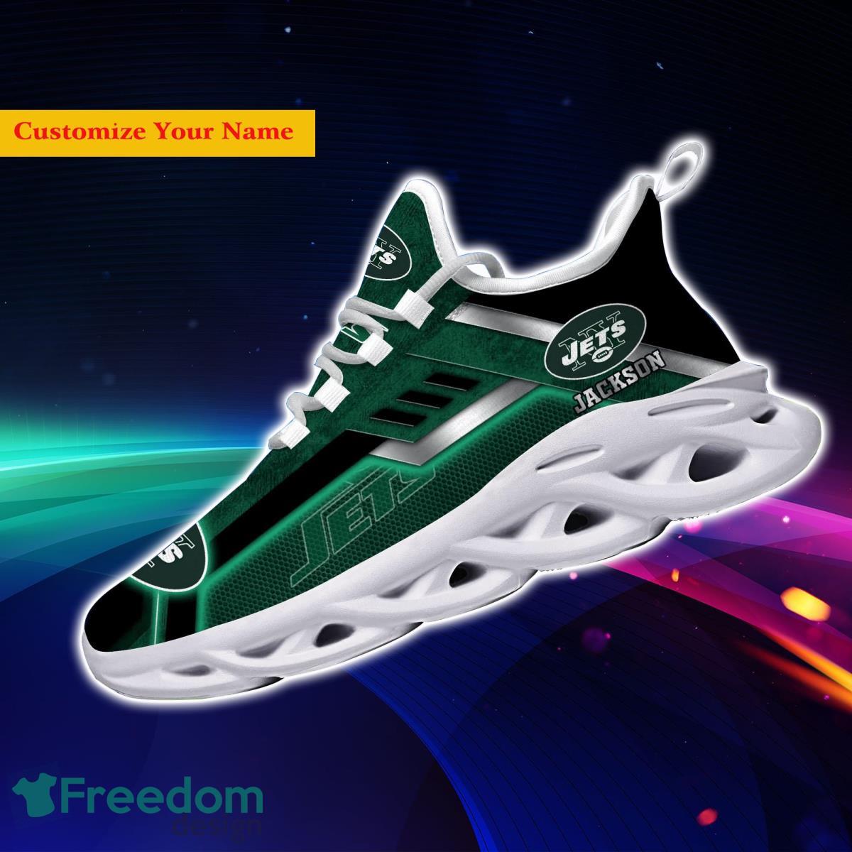 New York Jets NFL Max Soul Shoes Custom Name Sneakers Gifts For