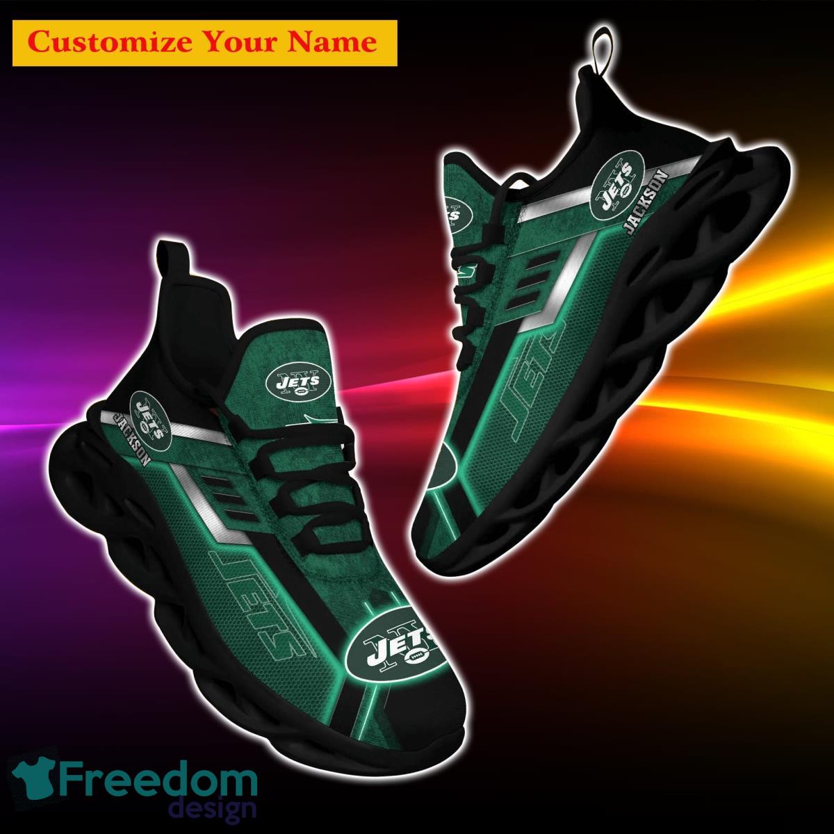 NFL New York Jets Custom Name And Number Ugly Christmas Sweater Christmas  Gift For Sport Team6 - Freedomdesign