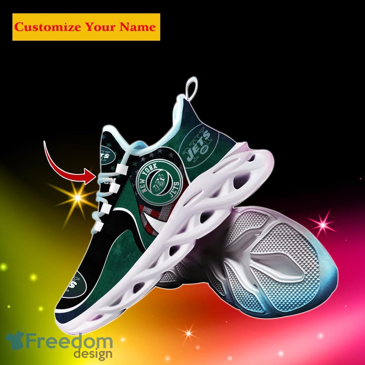 New York Jets NFL Custom Name Max Soul Shoes Special Gift For Men Women Fans Product Photo 2