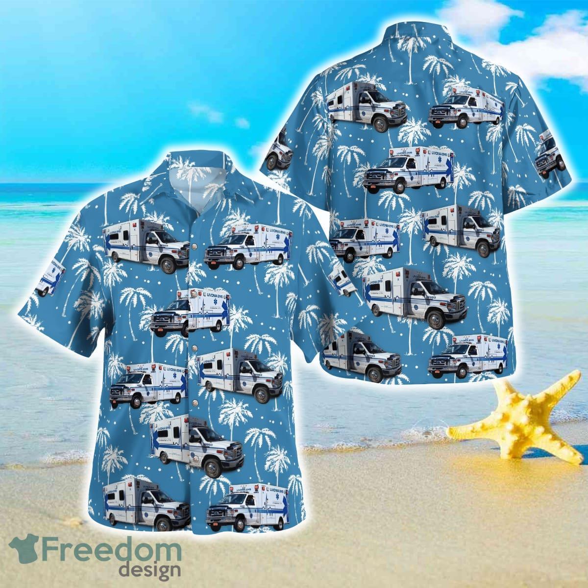 New York, Livonia EMS Hawaiian Shirt Best Style For Men Women Product Photo 1